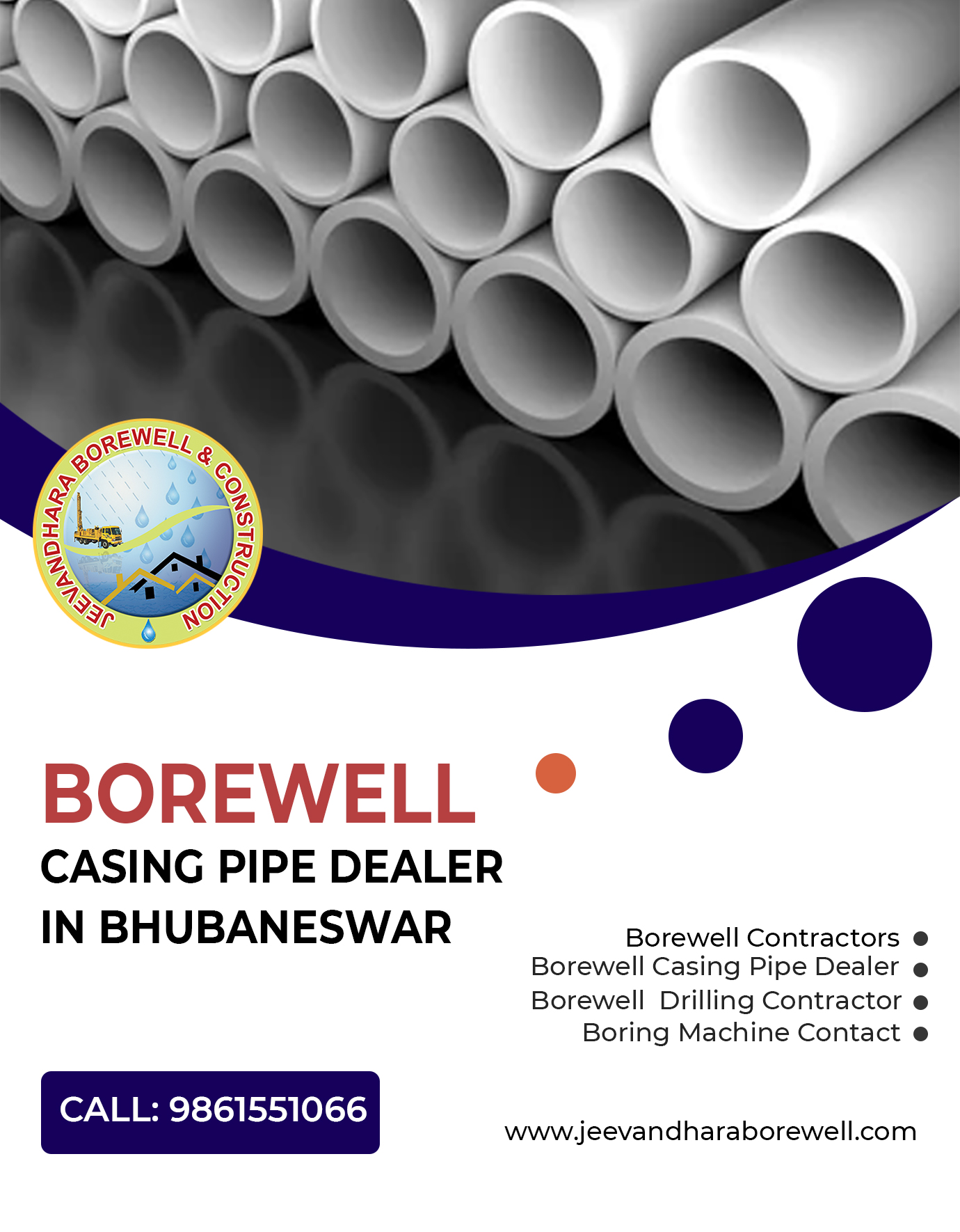 Borewell Casing Pipe Dealer in Bhubaneswar